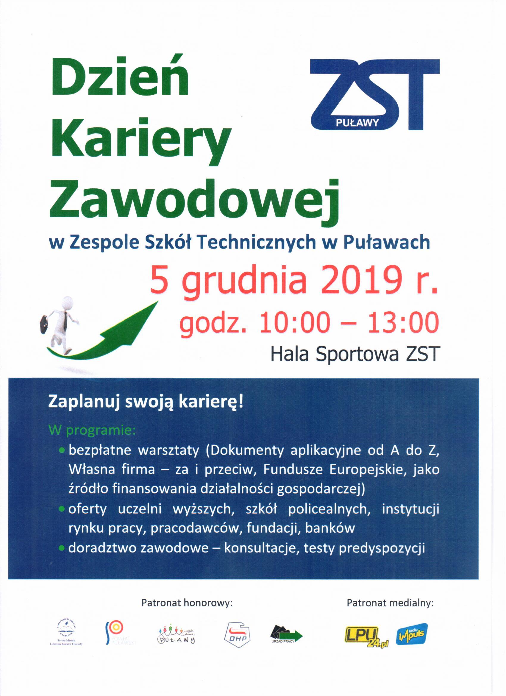 plakat Dzień Kariery Zawodowej