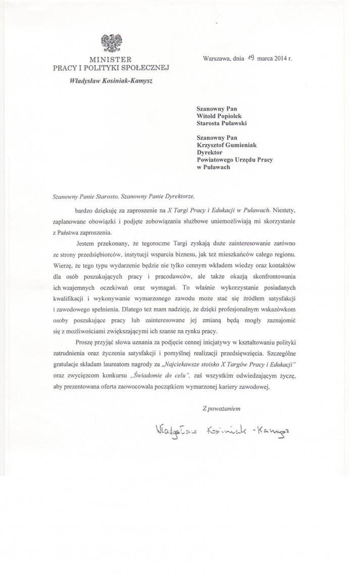 Zdjęcie galerii artykułu:  - X Targi Pracy i Edukacji - list 1