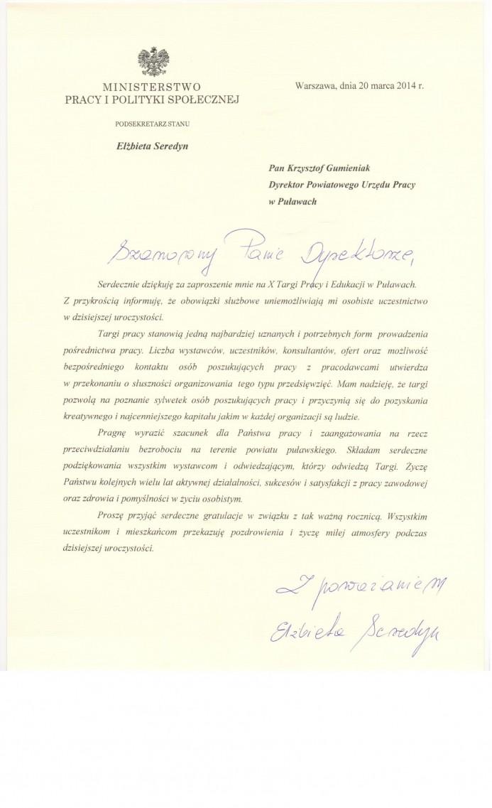 Zdjęcie galerii artykułu:  - X Targi Pracy i Edukacji - list 2