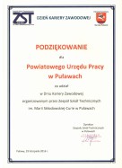 Zdjęcie artykułu Podziękowanie za udział w Dniu Kariery Zawodowej