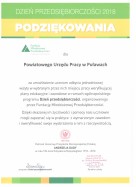 Zdjęcie artykułu Podziękowanie dla PUP w Puławach za udział w dniu...